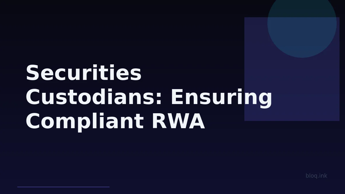 Securities Custodians: Ensuring Compliant RWA Ownership & Transfer with Blockmaze's Layer-0
